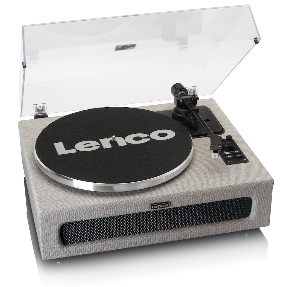 image 1 of LENCO LS-440GY - Turntable with 4 built-in speakers - Fabric