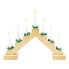 The Christmas Workshop 89470 Wooden Christmas Candle Bridge