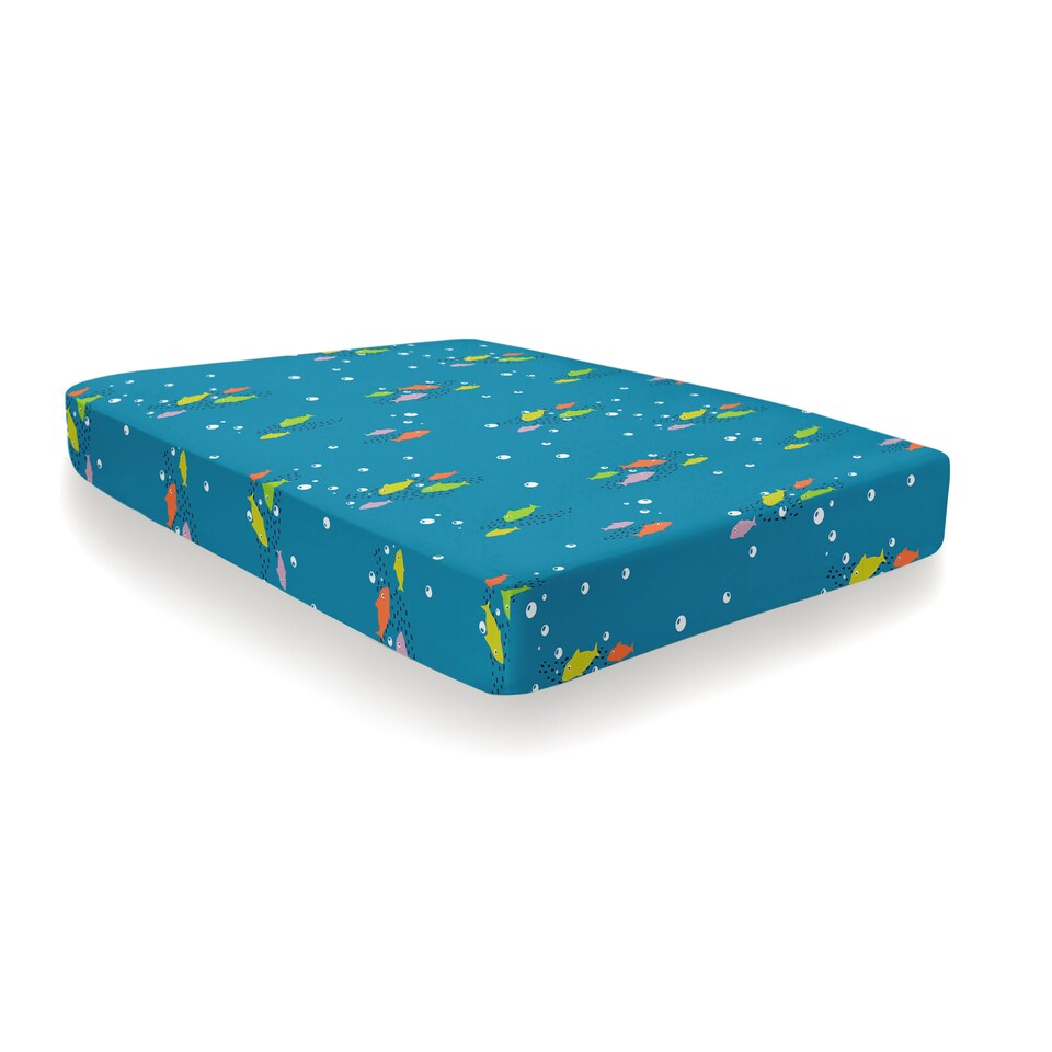 image 1 of Bedlam Sea Life Fitted Bed Sheet Multi