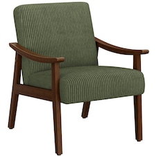 Yaheetech Mid-Century Modern Corduroy Fabric Armchair