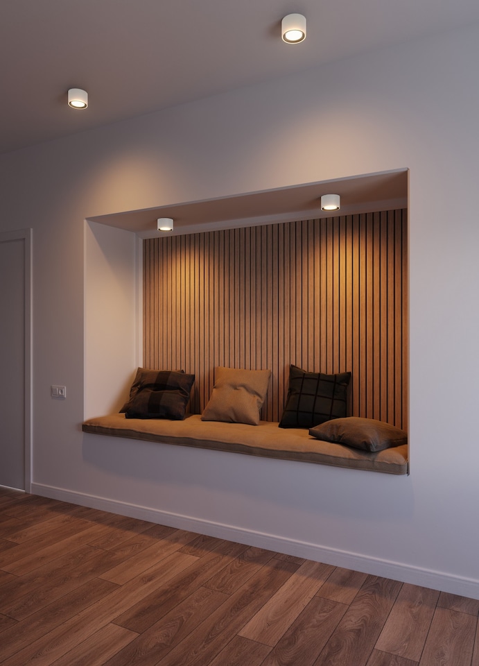 image 1 of Nordlux Landon Smart Indoor Ceiling Light White Metal Intergrated LED  Smart - Mains Powered, IP44