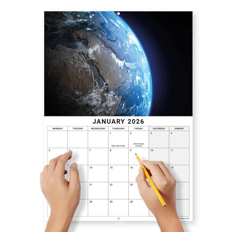 image 1 of 2026 Monthly Calendar Space Design