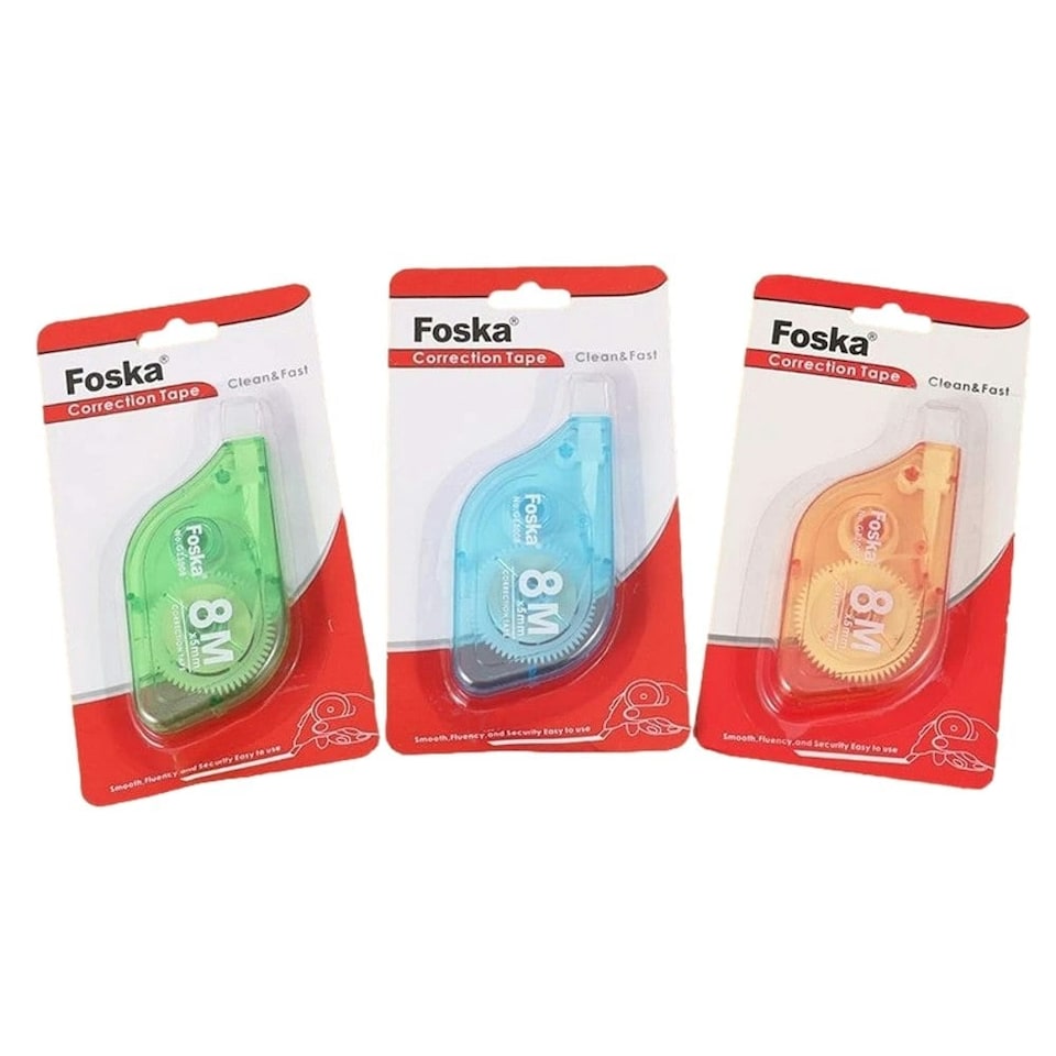 image 1 of 8m Correction Tape - Assorted Colour Tint