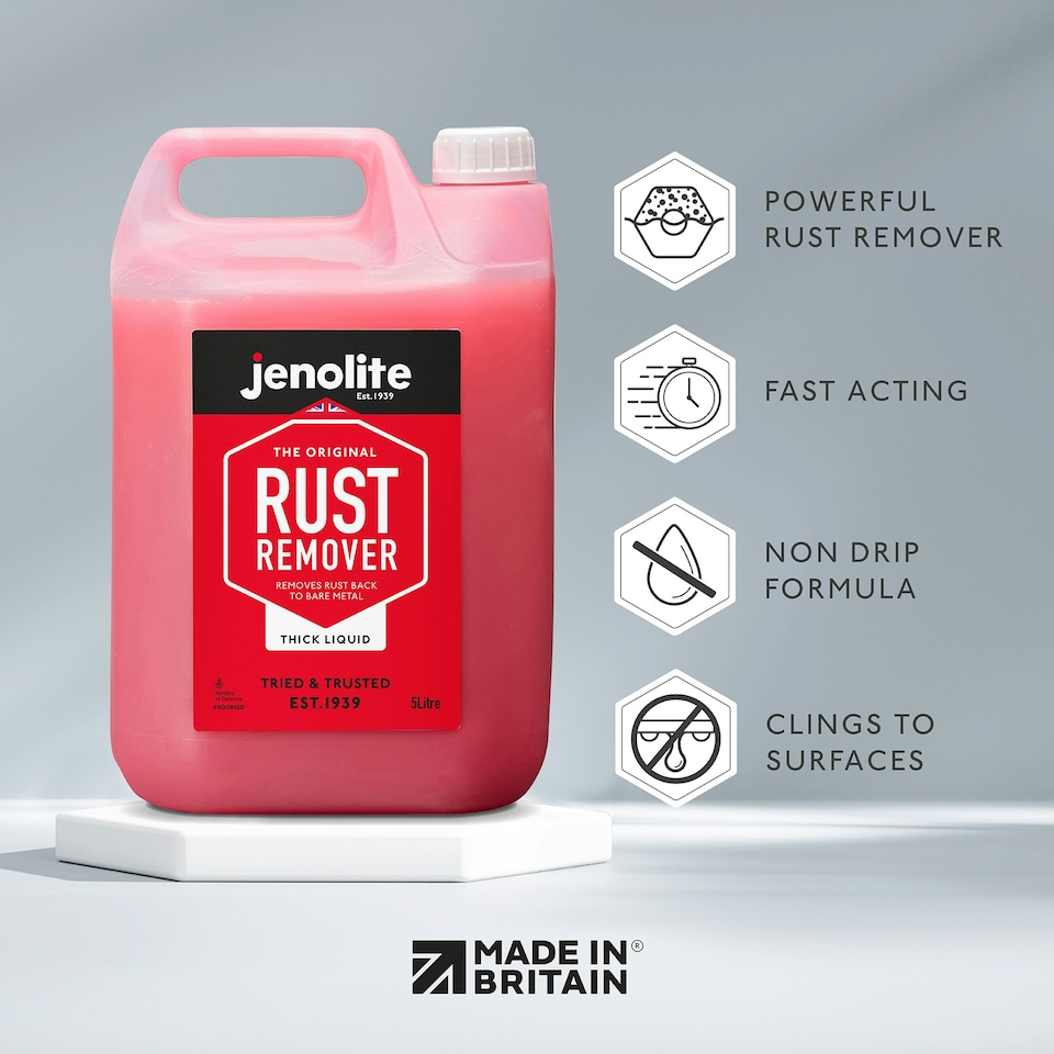image 1 of Jenolite Non-Drip Thick Liquid Rust Remover - 5l