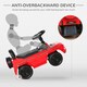 image 4 of HOMCOM Benz G350 Kids Ride on Sliding Car w/ Under Seat Storage No Power Red