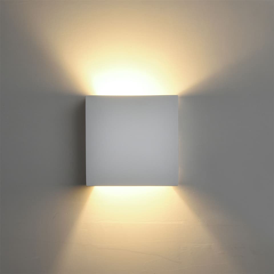 image 1 of Michele - White G9 Plaster Wall Light | White | 1