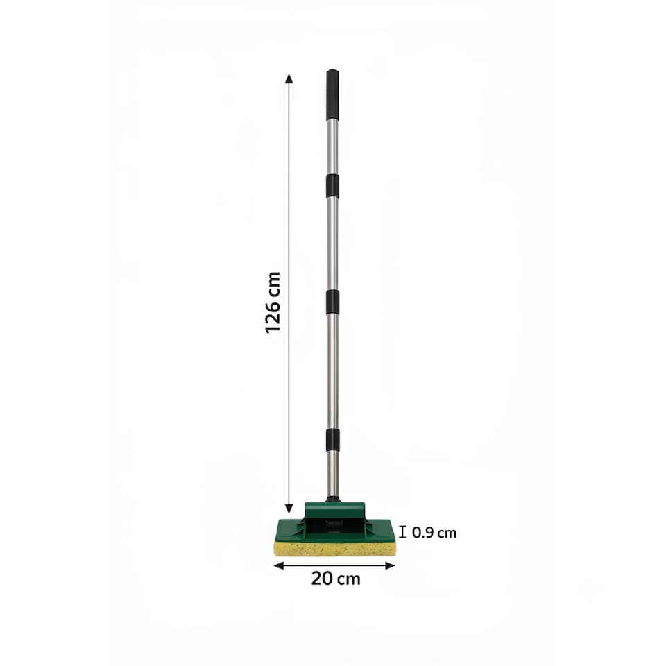 image 1 of Complete Decking Applicator Kit Telescopic Sponge Brushes and 100mm Edge Brush