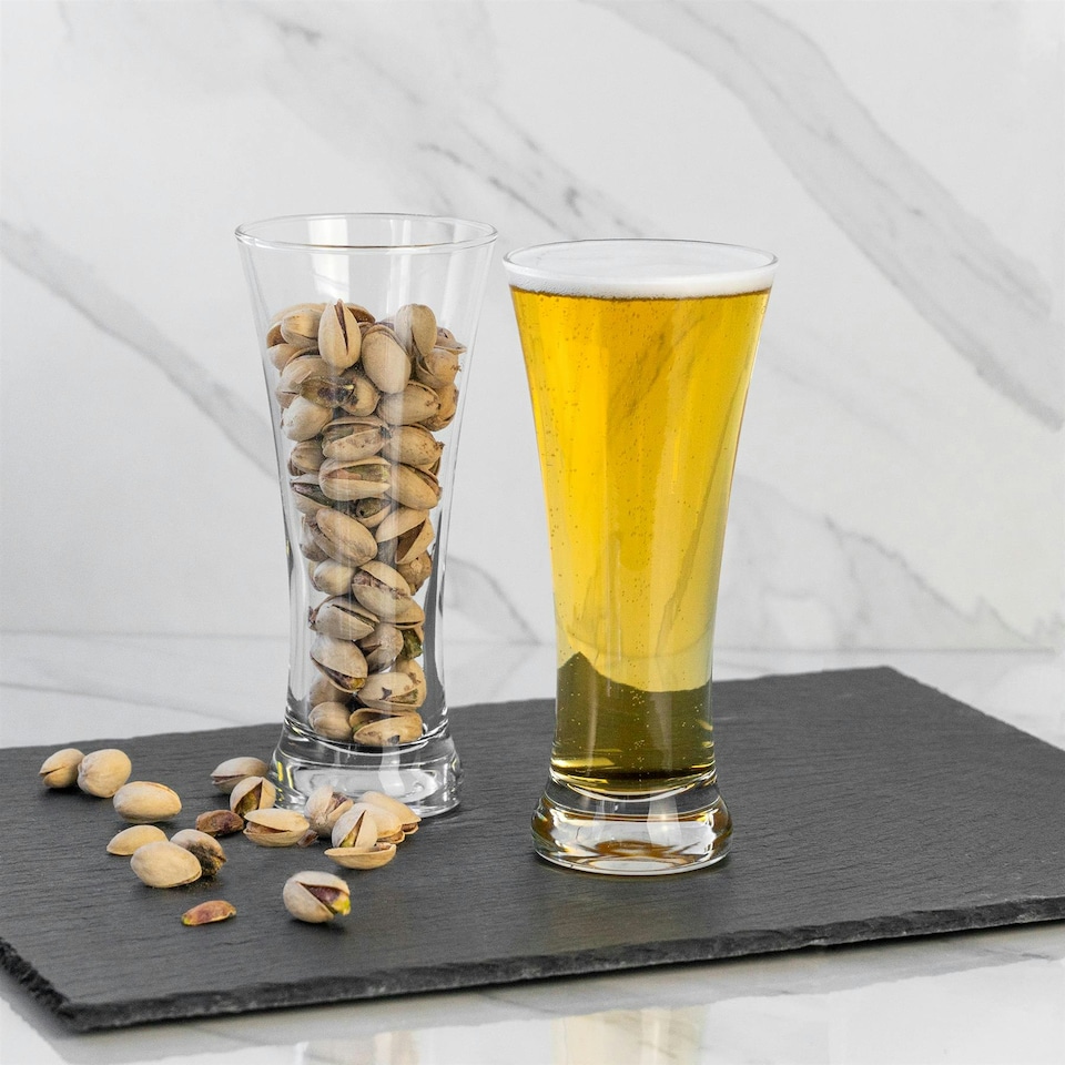 image 1 of LAV Sorgum Pilsner Beer Glasses - 380ml - Clear - Pack of 6 Clear