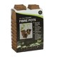 image 1 of Garland Fibre Pots Square 6cm Natural Wood Biodegradable Pack of 20 Brown