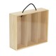 image 1 of 3 Beer Bottle Pinewood Carry Case with Acrylic Lid Brown | Brown | One Size
