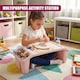 image 3 of GEEZY Pink Plastic Portable Bed Tray With Storage