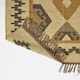 image 5 of Homescapes Ravar Brown and Gold Kilim Wool Rug - 160 x 230 cm | Brown | 160 x 230 cm
