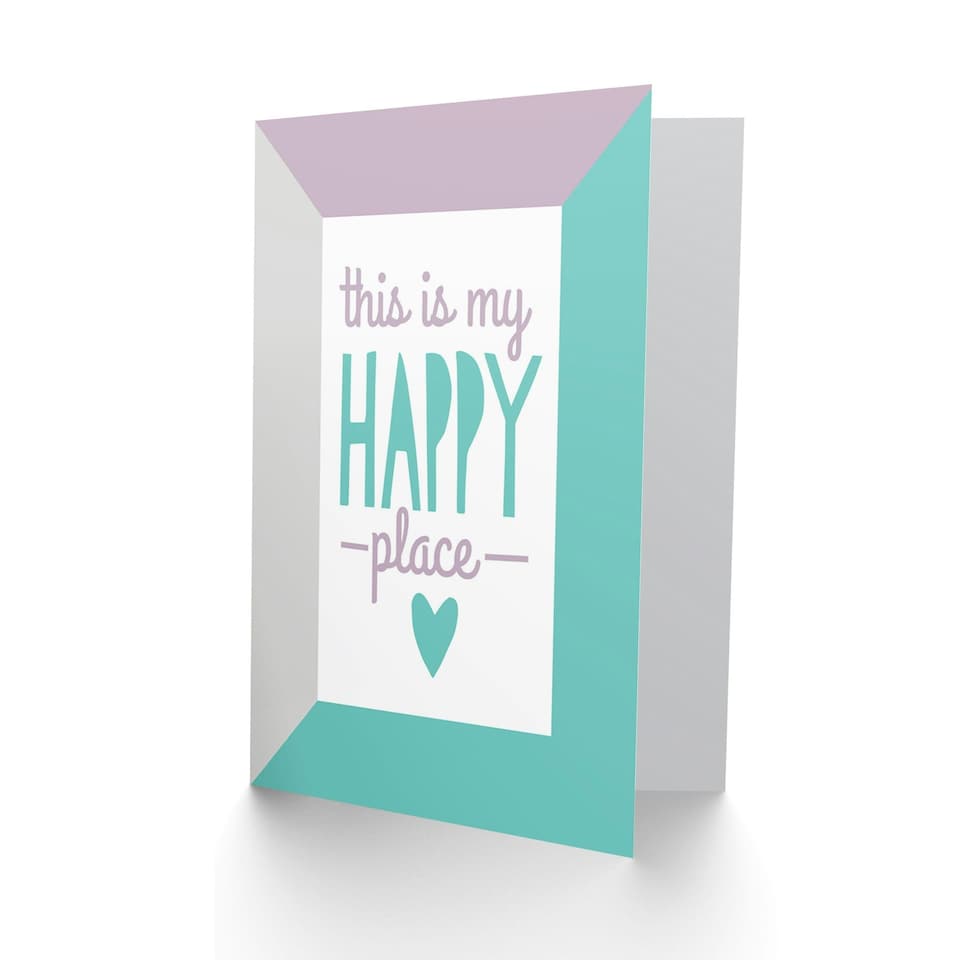 image 1 of This Is My Happy Place Pastel Colour Modern Thank You Card