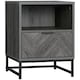 image 1 of HOMCOM Bedside Table, Sofa Side Table W/ Drawer and Shelf Living Room, Bedroom
