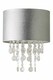 image 1 of ValueLights Bonita Silver Ceiling Pendant Droplets Shade & Bulb | Silver