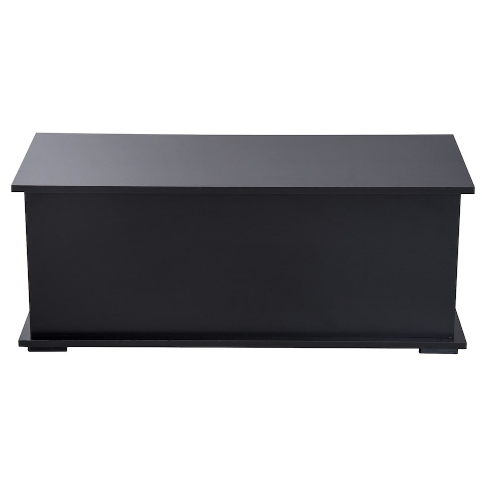 image 1 of HOMCOM Storage Chest With Lid, 114L Storage Box, Black