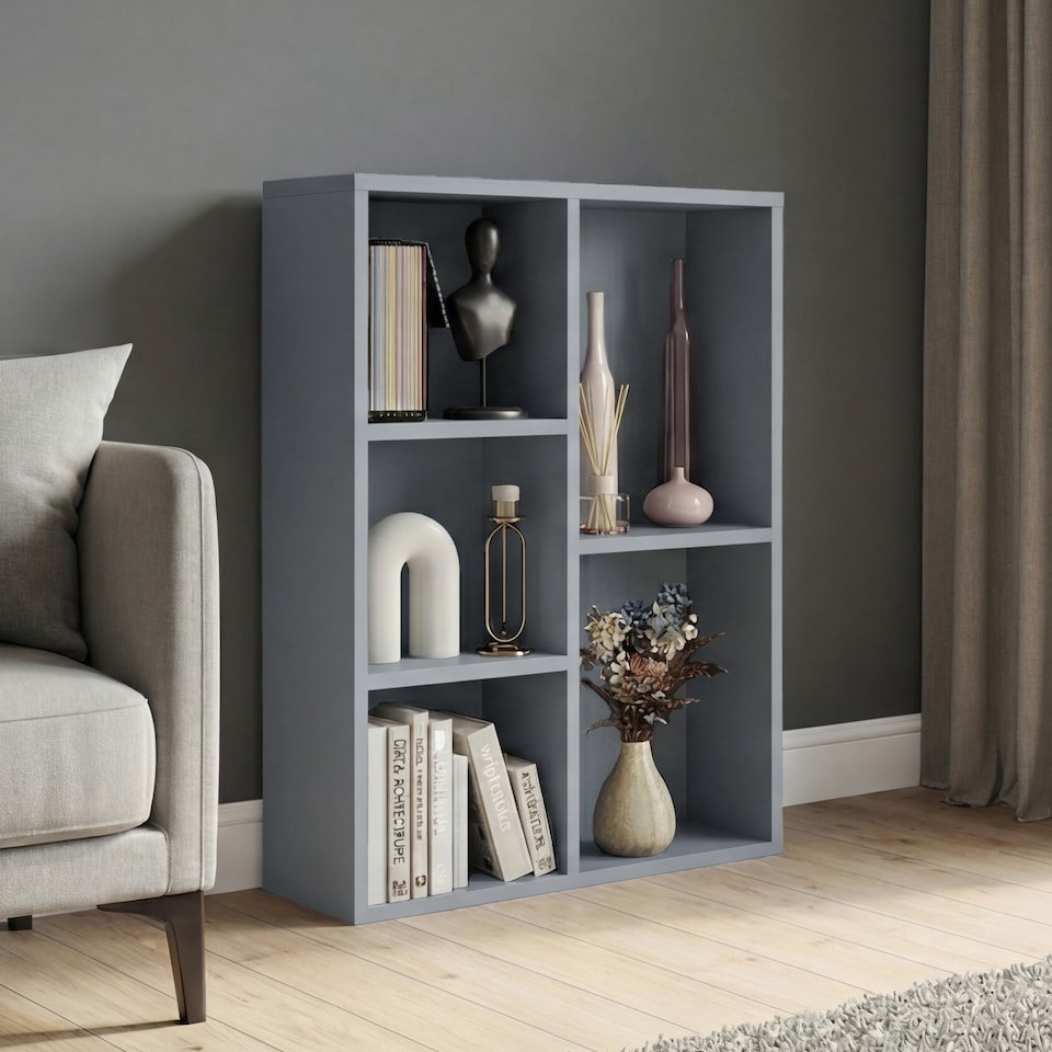 image 1 of Vida Designs 5 Cube Storage Unit, Grey