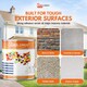 image 3 of Landlords Paint - Masonry Paint - Best Weatherproof Exterior Wall Protection - Ultra White - 2.5L