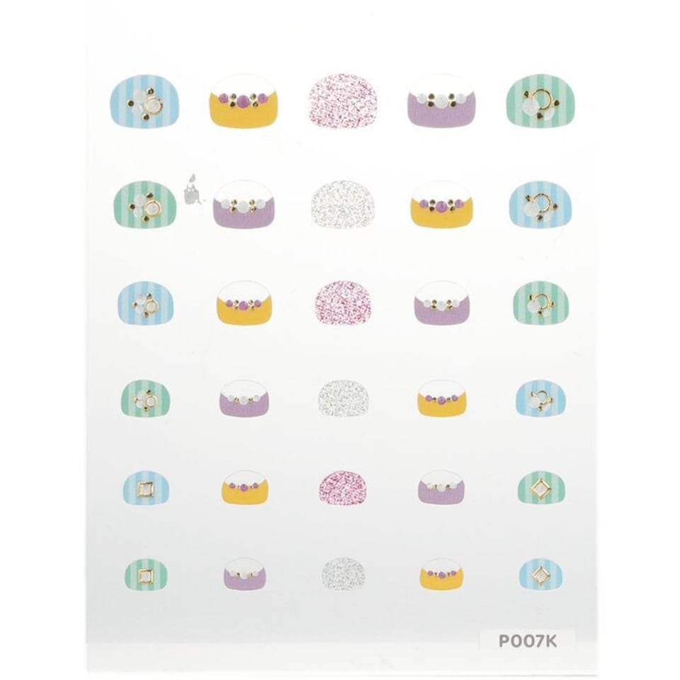 image 1 of Princess Kids Nail Sticker - # P007k - 1pack Multi