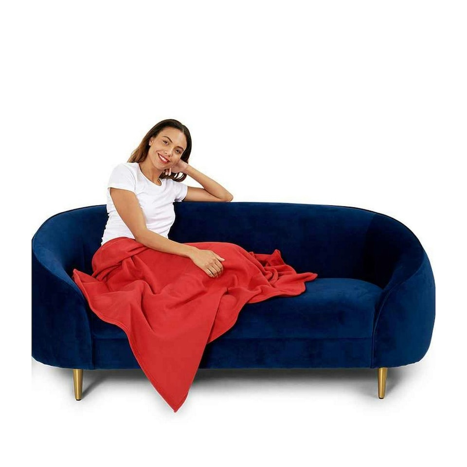 image 1 of Brand Lab Polar Fleece Blanket - Navy - One Size