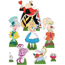 Disney Alice in Wonderland Table Top Cutout Decorations - Pack of 8