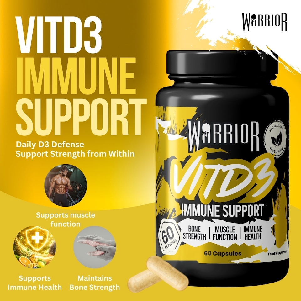 image 1 of Warrior Vitamin D3 - 60 tabs