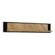 image 1 of Nikomedes Wall Shelf 140cm in Spica Oak/Matt Black/Bartex Oak