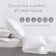 image 6 of Homescapes Luxury Hotel 'Soft as Down' Super Microfibre 2.5 Tog Summer Duvet | White | 1