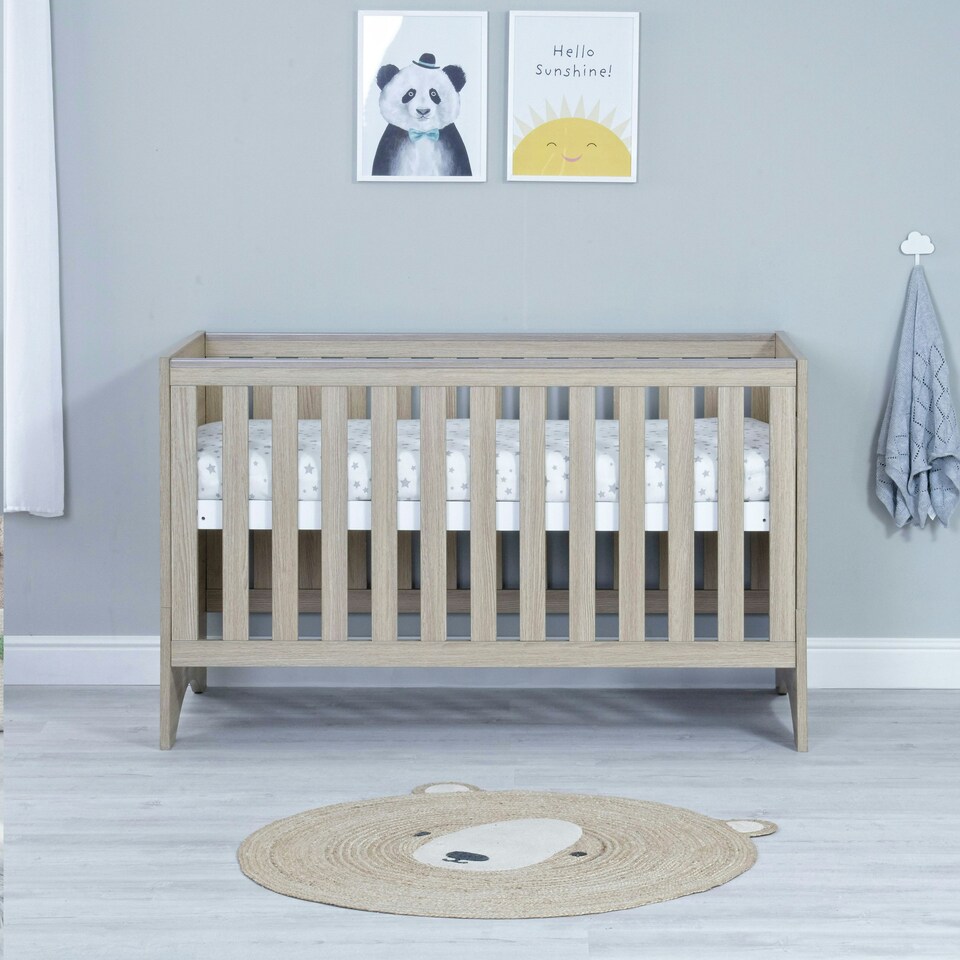image 1 of Babymore Veni 3 Piece Room Set - Oak