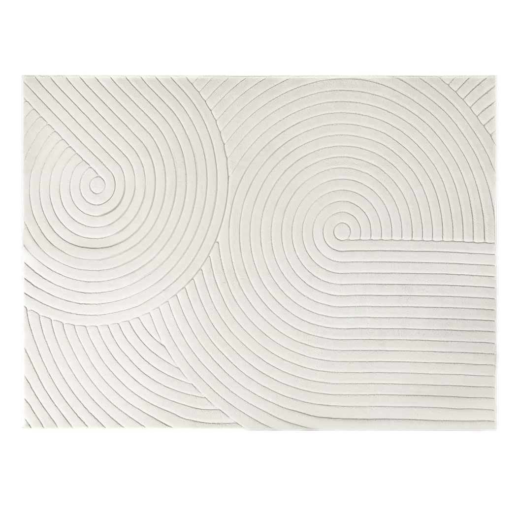 Marlow Extra Large Area Rug 160x230cm Washable Non Slip for Living Room | Cream | Cream