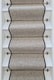 image 1 of Herringbone Mirage Grey Stair Runner with 100 % Wool Edge