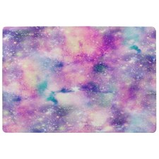 Starry Galaxy Print in Unicorn Colours (Rug) Pink | XL: 160x230cm