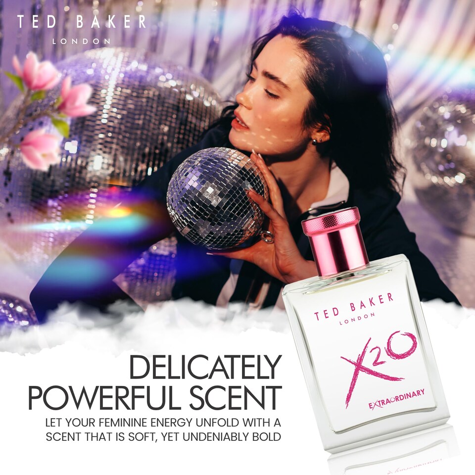 image 1 of Ted Baker X20 Extraordinary Her Eau de Toilette, Fruity Floral 100ml