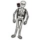 image 1 of Skeleton with Moving Head & Limbs Halloween Party Grazing Board 1.5m