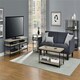 image 3 of Elmwood TV-Stand Distressed Grey Oak Grey | Distressed Grey Oak