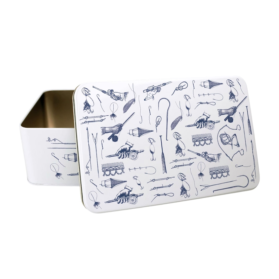 image 1 of Vintage Fishing Storage Tin