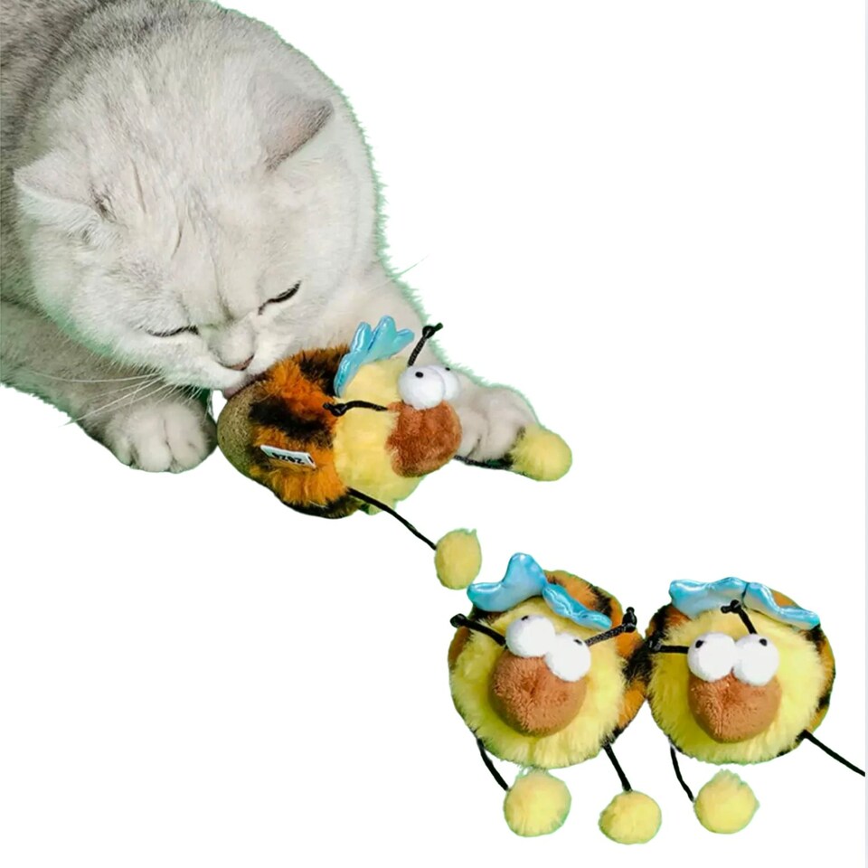 image 1 of ZEZE Funny Bee Catnip Toy