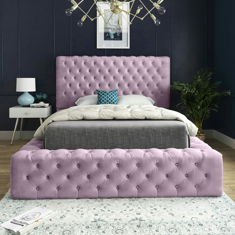 image 1 of Cambridge Bed - Single - 3ft - Pink