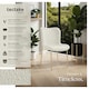 image 2 of Dining Chair Tessa - ergonomic high backrest, slim steel legs, soft fabric - Set of 2 White | Boucle White/Gold