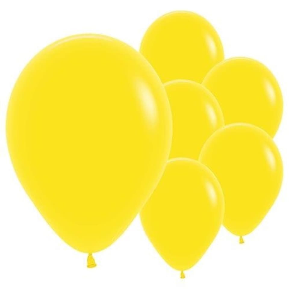 image 1 of Fashion Solid Sunshine Yellow Sempertex Biodegradable Latex Balloons 30cm / 12 in - Pack of 50