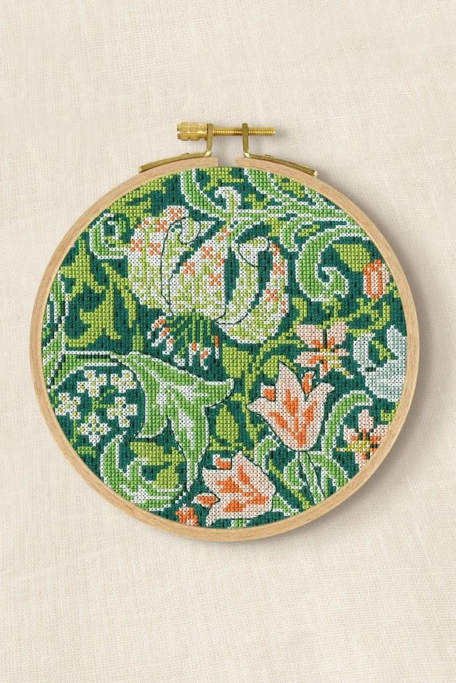 DMC Counted Cross Stitch Kit Golden Lily, Flowers Pattern