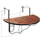 image 5 of Hanging table with mosaic pattern 75x65x62cm | Brown | terracotta | 1