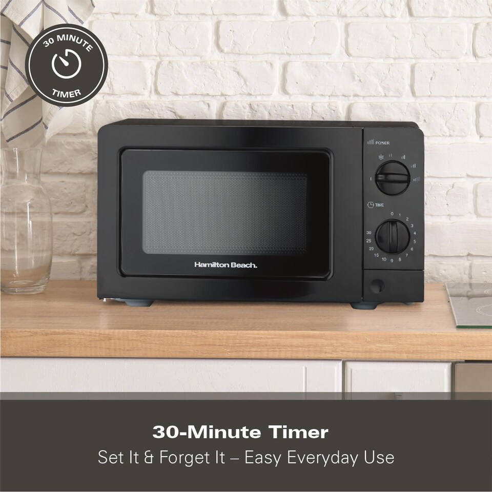 image 1 of Hamilton Beach 20L Standard Black Microwave