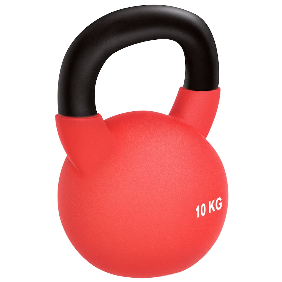 image 1 of HOMCOM Soft Kettlebell, Kettle Bell with Non-Slip Handle for Home Gym Weight Lifting and Strength Training | Red | Red