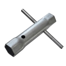 Faithfull Tap Backnut Spanner 27 X 32mm Tommy Bar - Multi Colour - One Size