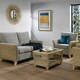 image 4 of Desser Arlington Natural Wash Rattan 2 Seater Sofa Set in Jubilee Grey - Conservatory Sofa Suite
