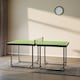 image 8 of HOMCOM 6ft Table Tennis Table, Ping Pong Table with Net, Foldable and Portable Ping Pong Set for Indoor Outdoor Use, Easy Assemble, Midsize, Green