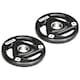 image 1 of SPORTNOW Two 5kg Olympic Weight Plates for Barbell, with Tri-Grips