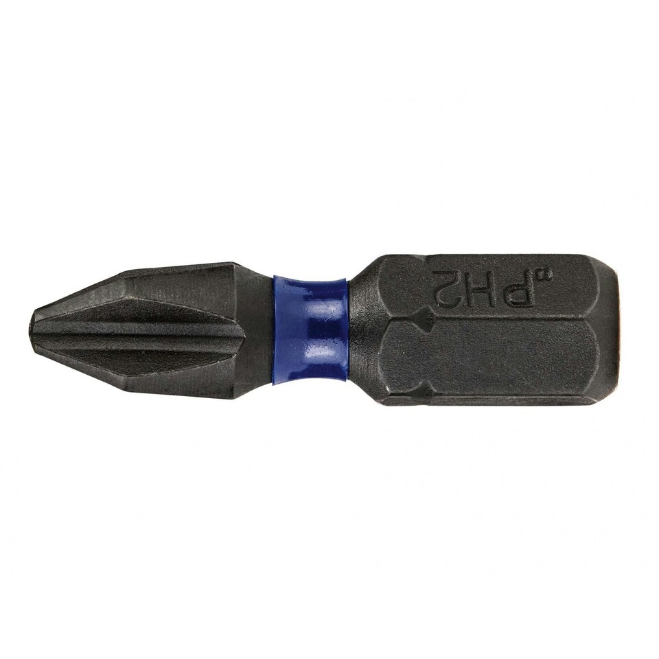 Irwin Impact Pro Performance Screwdriver Bits, Phillips - Multi Colour - PH2 25mm (Pack 10)