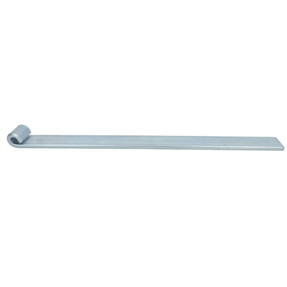 image 1 of HD Strap Tailgate Straight Hinge for 12.5mm Pins 460mm Long Zinc Plated 1pc | Silver